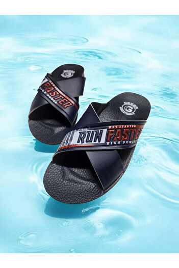 GEZER Men's Cross Band Sea, Pool, Beach Slippers