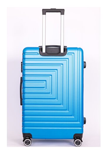 Mnuk Pilgrimage Set of 3 Traveling Luggage | Hardside Trolley | 20/24/28 Blue