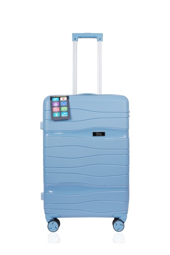 Mnuk Viajero Check-in Luggage | Hardside Trolley | 24 Blue