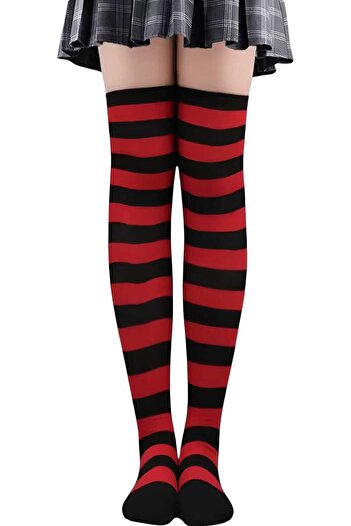 Trenderrs Women's Thick Stripe Knee High Socks