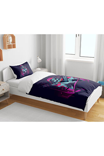 LEVA Retro Astronaut 3D Digital Printed Single Duvet Cover Set Without Sheets