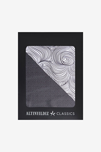 ALTINYILDIZ CLASSICS Чоловіча чорно-біла хустинка