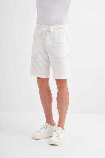 Cazador Regular Fit Knitted Textured Bermuda Shorts