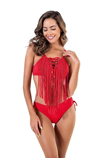 SAILOR moda Tasseled Triangle Bikini Set