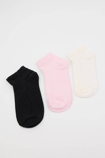 Addax Çrp65-f13 Model Booties Socks - Συσκευασία των 3
