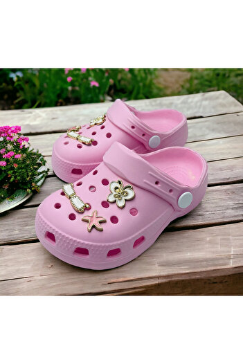 Hızlı Al Baby Girl Stone Sandals Slippers. Baby Girl Stone Cros Slippers.