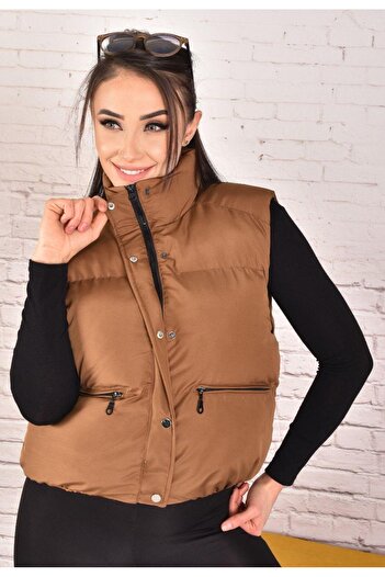 NEWC Women's Stick Collar Short Inflatable Vest