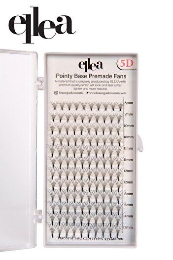 Elea ELLEA 5D VOLÜME İPEK KİRPİK 0.10 KALINLIK D KIVRIM 8-15 MM BOY ARALIĞI MİX KUTU