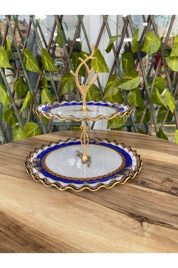 GÜRCÜGLASS Crown Model 2-Layer Cookie Holder