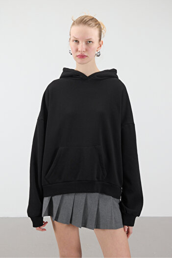 Addax Basic Hooded Sweatshirt - S1596-K5