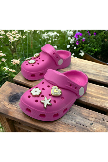 Hızlı Al Baby Girl Stone Sandals Slippers. Baby Girl Stone Cros Slippers.