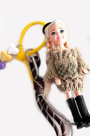 New Obsessions Betty Baby Doll Charm Bag Ornament Keychain
