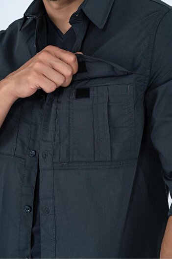 Combat Tactical Outdoor Taktik Gömlek Fermuar Cepli Koruma Swat Gömlek - 424