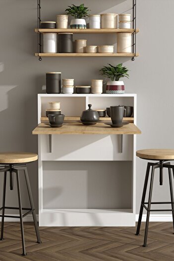 DECORMET Bracked Katlanır Çok Amaçlı Masa SAFİR MEŞE
