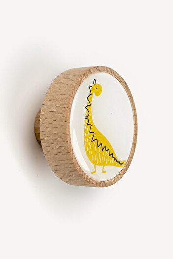 Kulpingo Dinosaur Series Wooden Children's Room Handle - Dino8