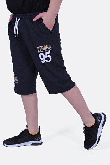 FYK KİDS Boy's Capri with Strong Print Detail and Pockets