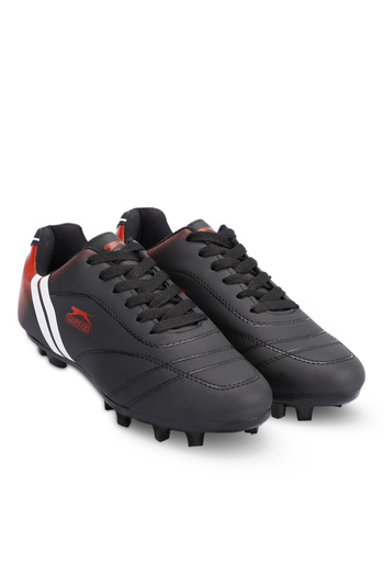 Slazenger Mark Krp Men's Football Shoes - Black, White, Red Astroturf