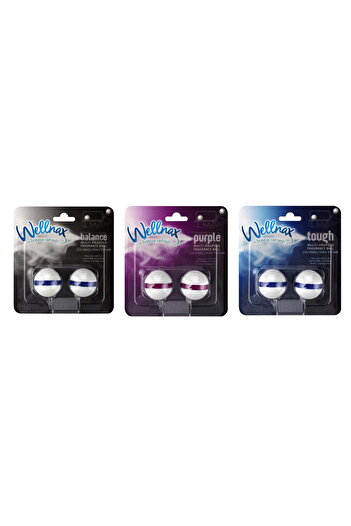 Wellnax breeze refresh Çok Amaçlı Koku Topları 2'li Paket (PURPLE, TOUGH, BALANCE) Karışık Seri