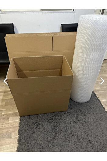 CREARTHOME 10 Adet 50x30x30 Çift Oluklu Taşıma Karton Çeyiz Arşiv Koli Çift Oluklu Taşıma Kolisi