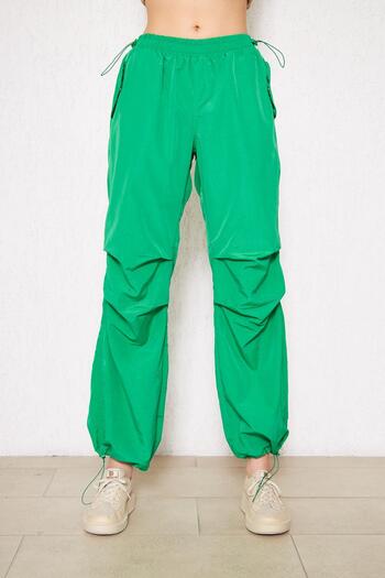 comstar Women's Loose Elastic Waist Jogger Green Sweatpants