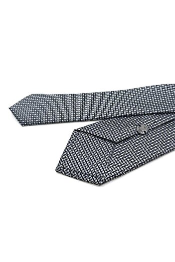 Kravatkolik Gray Dot Pattern Slim Tie Sk7963