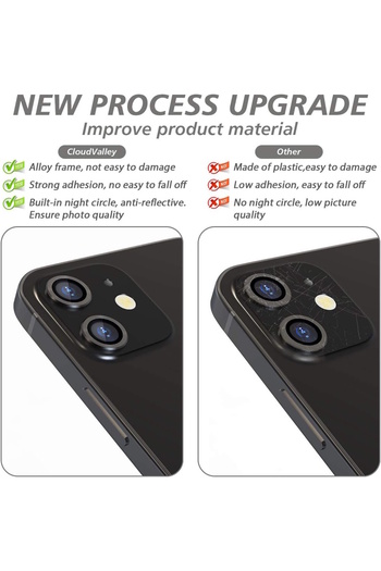 m.tk moveteck Samsung Galaxy A06 Compatible Camera Protection Lens Protector Tempered Glass Colorful with Application Apparatus