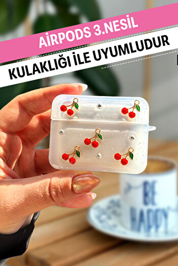 WANNA PROTECT Airpods 3. Nesil Uyumlu Desenli Silikon Airpods Kılıf Kulaklık Kılıfı