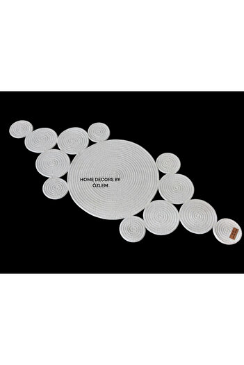 home decors by özlem Wicker Decorative Cover - Kitchen and Living Room Presentation, Coffee Table Console Cover - 82X30Cm