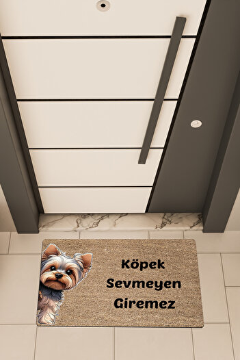 Dormot High Quality Digital Printing Brown, Cute, No Dog Lover Can Enter Theme Door Front Mat