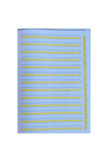 Glanart 2025 New Curriculum Guide Vertical Line Beautiful Writing Notebook 2 Pieces of Large Size (19X27 cm) 48 Pages