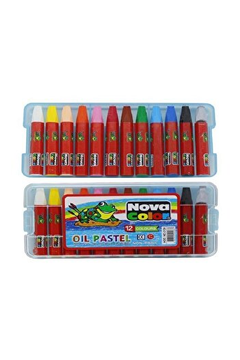 Nova Color Pastel Paint 12 Colors Plastic Box