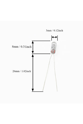 Choice 50Pcs 3MM-12V 50Pcs 5mm 4mm 3mm Clear 12V Mini Bulb Of Wheat Rice Bulbs Switch Button Bulbs Indicato