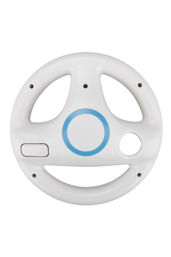 Choice White Color Game Racing Steering Wheel For Nintendo Wii Remote Controller Racing Wheel For Wii Kart