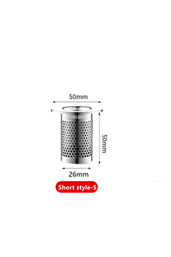 Choice Short style--S Stainless Steel Floor Drain Filter Hair Catcher Shower Sink Strainer Kitchen Sink Ant
