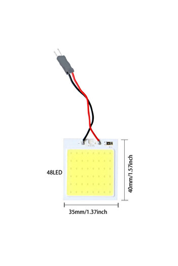 Choice 48LED (4pcs) 4 PCS Car Interior Accessories 18/24/48 SMD T10 4W 12V COB Car Interior Panel LED Light
