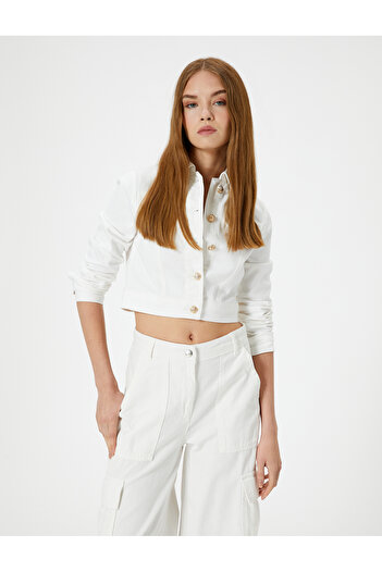 Koton White Women's Jacket 4Sal50052Md