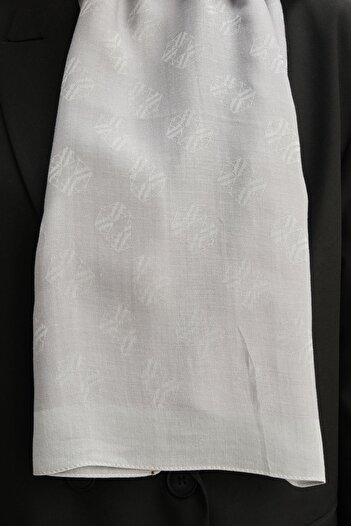 Armine Tensel-Silk Shawl - a Logo Pattern - Bfatn1 - 3295 - Light Grey