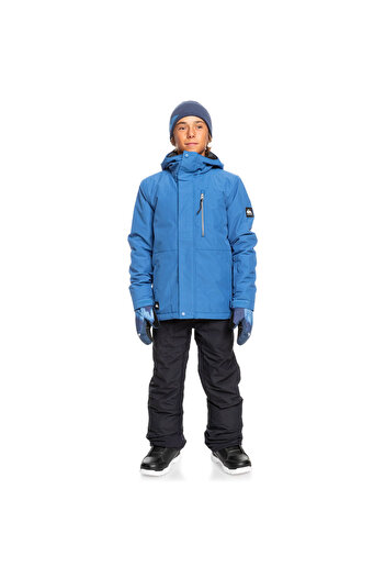 Quiksilver Mission Solid Youth Erkek Çocuk Mavi Snowboard Ceketi ERKEK ÇOCUK SNOWBOARD