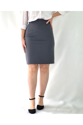 YAXİ Smoked Woven Pen Skirt