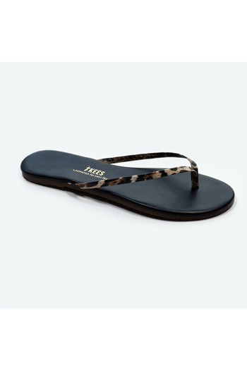 Tkees Γυναικείες σαγιονάρες Classic Stylish Daily Black/Leopard II