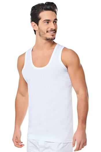 KEYAL Seher 3-Piece Combed Cotton White Men's Undershirt