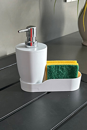 Prima Nova Kitchen Liquid Soap Dispenser with Pure Chamber - White