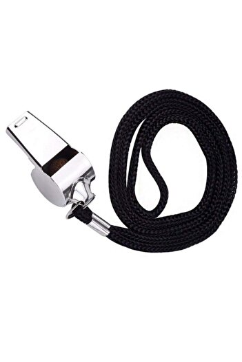 Choice 10pcs Stainless Steel Whistles Referee Sport Rugby Metal Whistle With Rope Party Training Soccer Foo