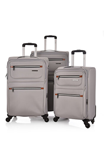 Track Travel bag 3Pcs Luggage Set Soft Trolley 70183-3P