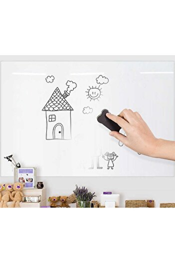Genel Markalar Beyaz Yazı Tahtası Duvara Yapışan Yapışkanlı Beyaz Yazı Tahtası Sticker Board