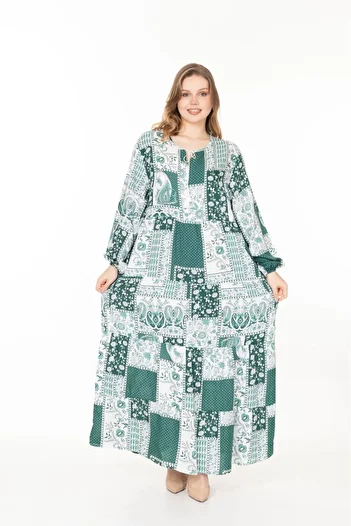 mervemoda Women's Summer Long Sleeve Long Dress