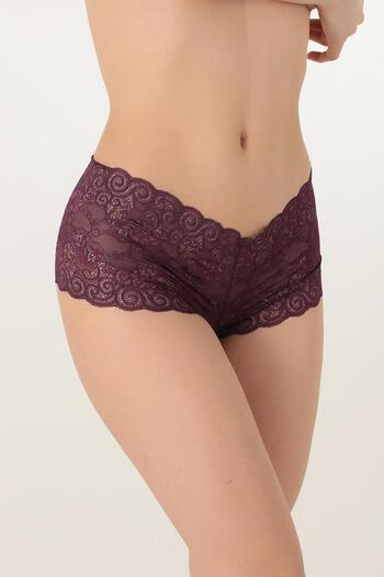 Miorre Comfortable Fit Floral Pattern Lace Women's Hipster Panties