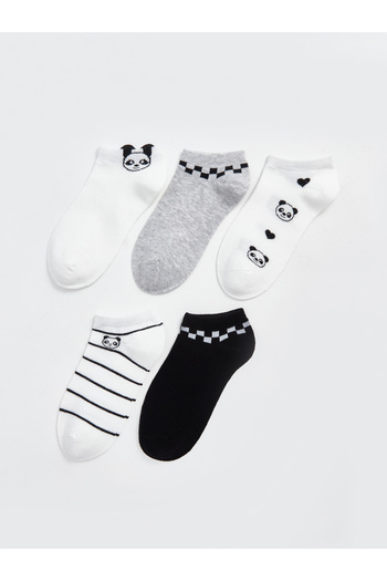 LC Waikiki Pack of 5 Patterned Women's Booties Socks
