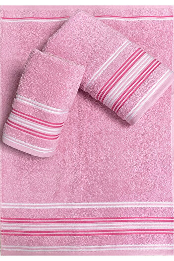 Lucy and Home Набір рушників з трьома смужками - 100% бавовна, 60X110 см + 2x40X60 см