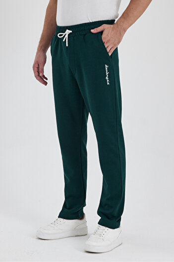THE RULE Darkness Men's Baggy Raised Loose Cut Green Sweatpants Rf0495